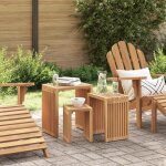 Moderne set de tables gigognes 3 pcs en bois massif teck @fr(635476)