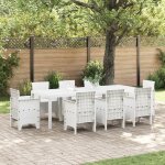 Moderne table de jardin - table dextérieur blanche 250x100x73 cm en poly rattan @fr(980576) Moderne table de jardin - table dextérieur blanche 250x100x73 cm en poly rattan @fr(980576)