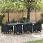 Moderne table de jardin table d?extérieure - anthracite 300x100x73 cm poly rattan fr(12267580) Moderne table de jardin table d?extérieure - anthracite 300x100x73 cm poly rattan fr(12267580)