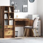 Moderne table de travail bureau dcriture rustique bois vieilli panneau de particules petit @fr(338968) ...