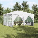 Moderne tente de f�te - tonnelle de jardin anti - uv avec 8 cloisons blanches 4x4 m en pe@fr(8937088) ...