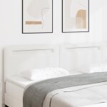 Moderne tte de lit design simple blanc pur 180 cm en simili cuir @fr(854069)