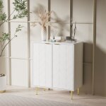 Modfu commode avec 3 séparateurs et 6 compartiments buffet avec 2 portes 75x40x90 cm en mdf + acier blanc ... Modfu commode avec 3 séparateurs et 6 compartiments buffet avec 2 portes 75x40x90 cm en mdf + acier blanc ...