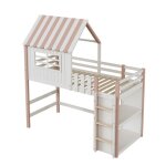 Modfu lit mezzanine 90 x 200 cm lit cabane enfant avec échelle de sécurité. rangement et sommier à lattes. ... Modfu lit mezzanine 90 x 200 cm lit cabane enfant avec échelle de sécurité. rangement et sommier à lattes. ...