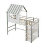 Modfu lit mezzanine 90 x 200 cm lit cabane enfant avec échelle de sécurité. rangement et sommier à lattes. ... Modfu lit mezzanine 90 x 200 cm lit cabane enfant avec échelle de sécurité. rangement et sommier à lattes. ...