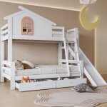Modfu lit superposé enfant 90 x 200 cm et 120 x 200 cm avec fenêtre escalier incliné 4 marches toboggan ... Modfu lit superposé enfant 90 x 200 cm et 120 x 200 cm avec fenêtre escalier incliné 4 marches toboggan ...