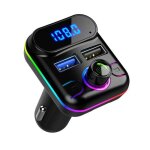 Modulateur transmetteur fm pour voiture bluetooth 5. 0 kit mains libres lecteur audio mp3 prise en charge ...
