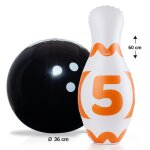 Jeu de quilles xxl - molto - gonflable - 6 quilles de 60 cm - id�al pour jardin - mixte