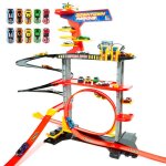Molto parking de jouet downtown avec 2 étages et 1 looping + 10 voitures. garage avec station - service ... Molto parking de jouet downtown avec 2 étages et 1 looping + 10 voitures. garage avec station - service ...
