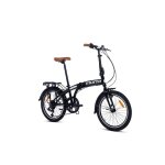 Moma bikes - vélo de ville pliant 20 - cadre alu - shimano 7 vitesses - selle comfort - noir Moma bikes - vélo de ville pliant 20 - cadre alu - shimano 7 vitesses - selle comfort - noir