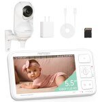Momcozy babyphone avec cam�ra �cran 5. 5 pouces full hd 1080p moniteur b�b� sans wlan 5800 mah vision ...