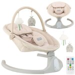 Momi kenani sand - balancelle bb lectrique - 10 mlodies - 5 modes de balancement - arche  jouets ...