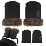 Momi sildi ? moufles poussette imperm�ables ? universelles avec doublure peluche amovible ? taille unique ...