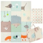 Momi volpi - tapis d?�veil b�b� multitexture avec jouets sensoriels - pliable avec poign�es - grande ...