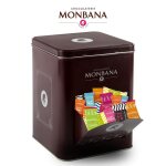 Monbana assortiment de 180 croustilles & biscuits individuels bo�te distributrice m�tal id�ale comptoir ...