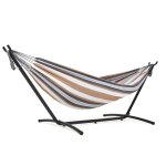Mondeer - hamac sur piedavec supportdouble ext�rieur avec sac de transport portable pour balcons terrasses ...