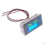 Moniteur de batterie 12v testeur de batterie voltm�tre jauge de batterie 12v affichage lcd indicateur ...