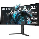 Moniteur gaming 34 - koorui - 34e6uc - 1440p 165hz - incurv - hdr 400 - noir