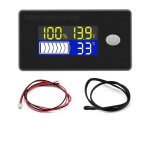 Moniteur de niveau de batterie compteur de capacit� voltm�tre 0 - 179 �f thermom�tre indicateur moniteur ...