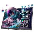 Moniteur portable 12. 3 pouces 1280p 400cd / ? 60hz haut - parleurs intgrs pour ps3 / 4 / 5 swtich ...