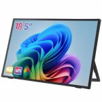 Moniteur portable ultra - fin 185 full hd ips 100hz - double type - c hdmi - compatible pc / phone / ...