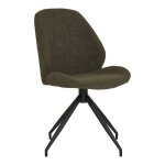 Monte carlo chaise de salle � manger avec pied rotatif vert.