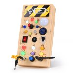 Montessori busy board led 8 interrupteur de circuit led jouets sensoriels jeux parcours motricit 1 2 ...