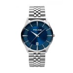 Montre analogique homme - police - quartz - date - mois - acier inoxydable - multicolore - 22 mm - 11 ...
