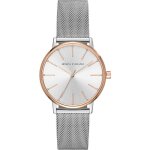 Montre - armani exchange - ax5537 - acier inoxydable - bracelet maille milanaise - femme