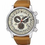 Montre - citizen - cb5860 - 35x - analogique - cuir beige - tanche 20 bars
