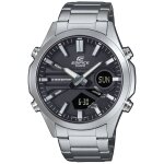 Montre bracelet homme - efv - c120d - 1aef - chronographe - alarme - acier inoxydable