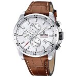 Montre - marque - f20692 / 1 - chronographe - acier inoxydable - cuir marron Montre - marque - f20692 / 1 - chronographe - acier inoxydable - cuir marron