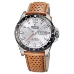 Montre - homme - f20699 / 1 - acier inoxydable - cuir - �tanch�it� 10 bars
