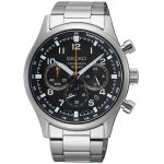 Montre - ssb447p1 - chronographe - acier inoxydable - noir - 10 bars