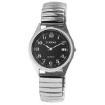 Montre bracelet metal nouveaut bracelet lastique mouvement quartz homme analogique 2700003 - 001