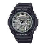 Montre - casio - aeq - 120w - 7av - �tanche 100m - double affichage - bracelet r�sine noir