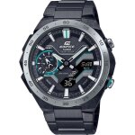 Montre casio - hommes - ecb - 2200dd - 1aef - acier inoxydable - etanche 10 atm