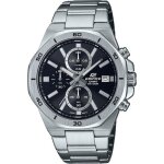 Montre casio - hommes - efv - 640d - 1avuef - etanche 10 atm - chronographe - bracelet en acier inoxydable ...