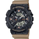 Montre casio - hommes - ga - 110tu - 1a5er - marron plastique - 48mm - 20 bar