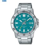 Montre - casio - mtp - vd01d - 3e2 - bracelet en mtal - cadran bleu - tanche 50m