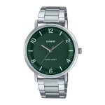 Montre - casio - mtp - vt03d - 3bdf - tanche 3 atm - acier inoxydable - cadran vert