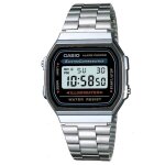 Montre casio vintage iconic mixte argent et noir