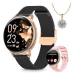 Montre connecte 1. 27 hd appels bluetooth 120 sports cardio 24 / 7 spo2 sommeil tanche ip68 android ...