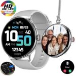 Montre connect�e appel bluetooth �cran havily rond 143 couronne num�rique transformabilit� en montre ...