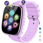 Montre connecte enfant - smartwatch telephone fille garon avec appel jeux pdomtre musique appareil ...