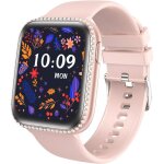 Montre connect�e femme 175 amoled smartwatch etanche ip68 pour android ios avec 130 + sport podometre ...