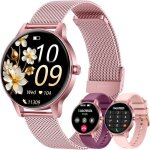 Montre connect�e femme avec appel bluetooth: 1. 27 smartwatch avec fonction f�minine cardiofr�quencem�tre ...