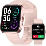 Montre connect�e femme avec appels bluetooth 17 montre connect�e moniteur de fr�quence cardiaque / spo2 ...