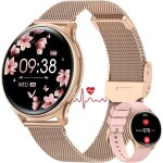 Montre connecte femme avec appel bluetooth 5. 3 1. 27 hd smartwatch avec ecg + hrv 150 + sport sant ...