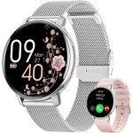 Montre connect�e femme avec appel bluetooth 5. 3 smartwatch ip68 fonction f�minine / 120 + modes sport ...